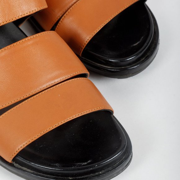 Marni Fussbett Brown Leather Sandals - Picture 9 of 10